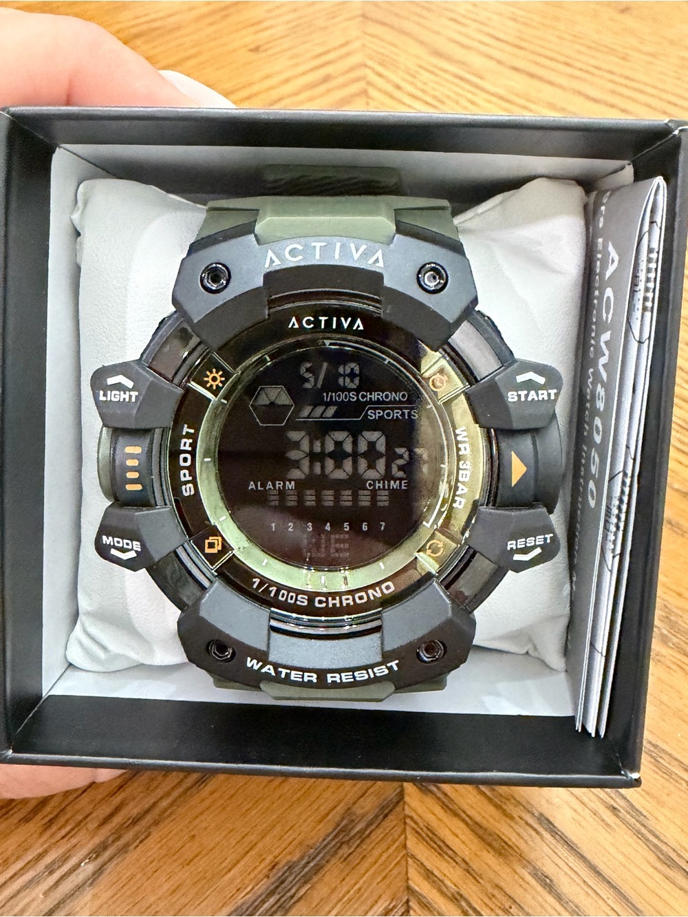 Invicta Activa Men's Sport Digital Watch in Olive Green and Black